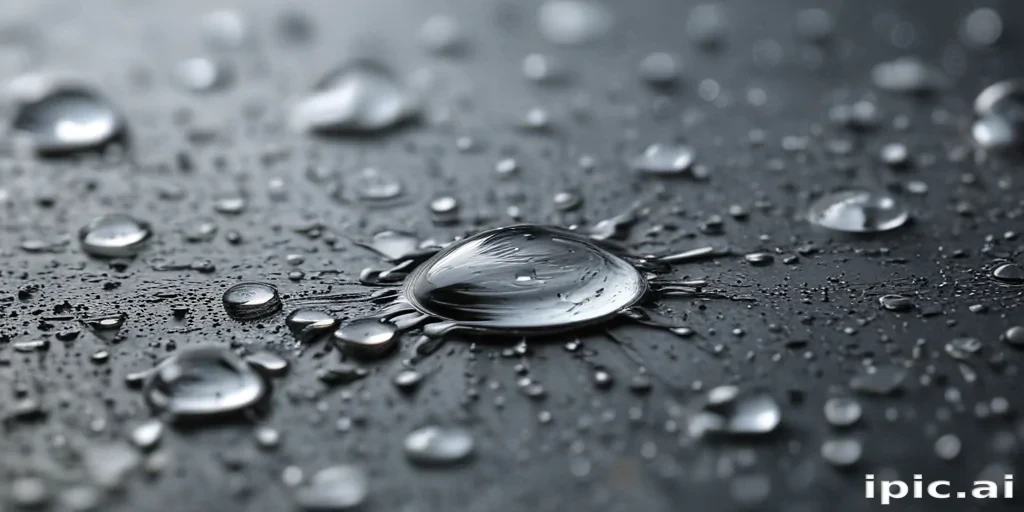 water droplets transparent
