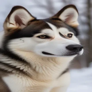 alaskan husky shepherd