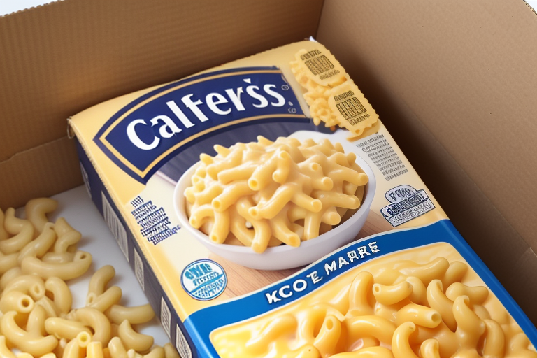 calories in box of kraft mac and cheese
