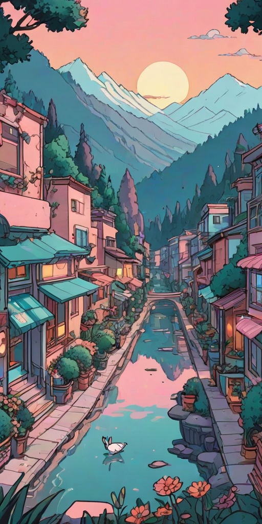 aesthetic wallpaper cartoon