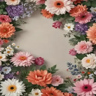 flowers clear background