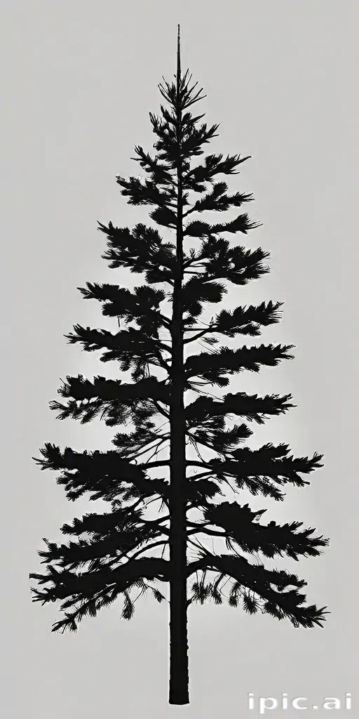pine tree silhouette png
