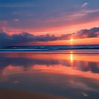 beach background sunset