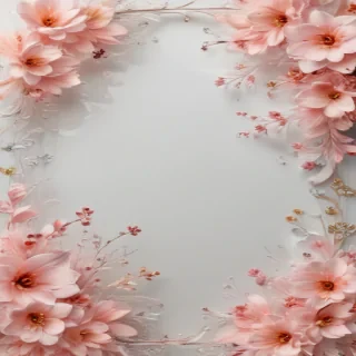 transparent flower border