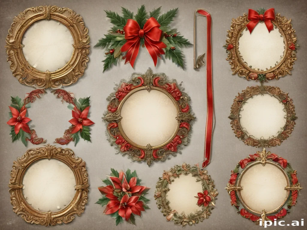 christmas clip art frames