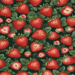 strawberry wallpaper aesthetic