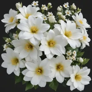 white flowers png transparent