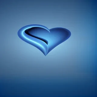 blue heart wallpaper