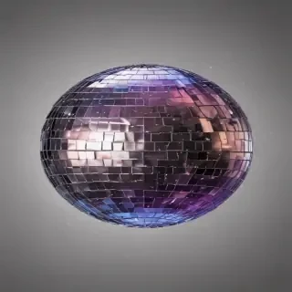 transparent background disco ball png