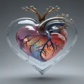 aesthetic transparent heart