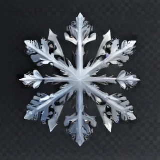 snowflake clipart with transparent background
