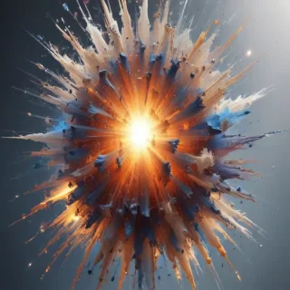 transparent explosion