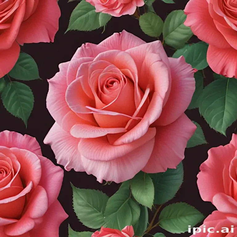 rose with background