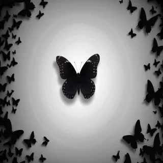black butterfly background