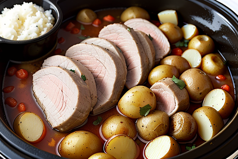 crock pot pork tenderloin and potatoes