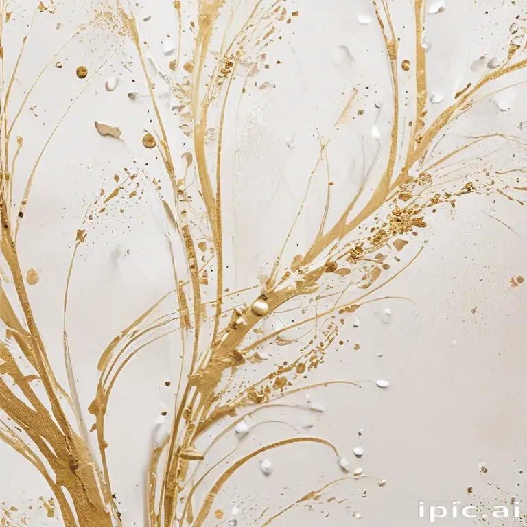 white & gold background