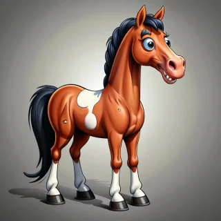 cartoon horse