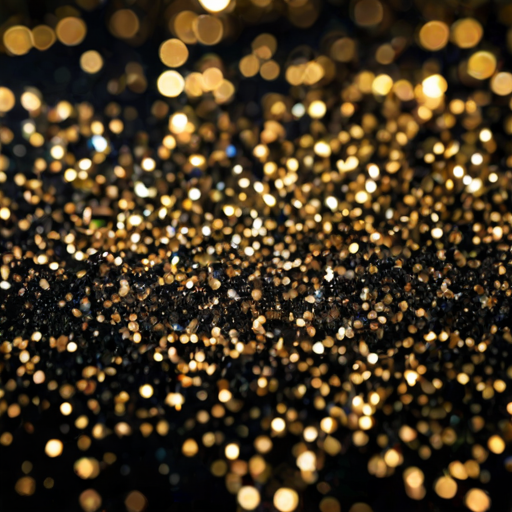 glitter on black background