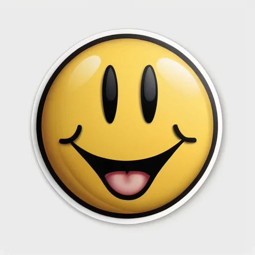 smiley face sticker png