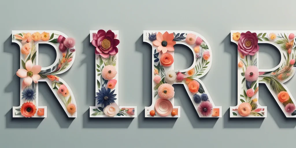 floral letters