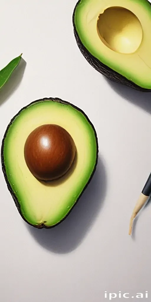 avocado drawing