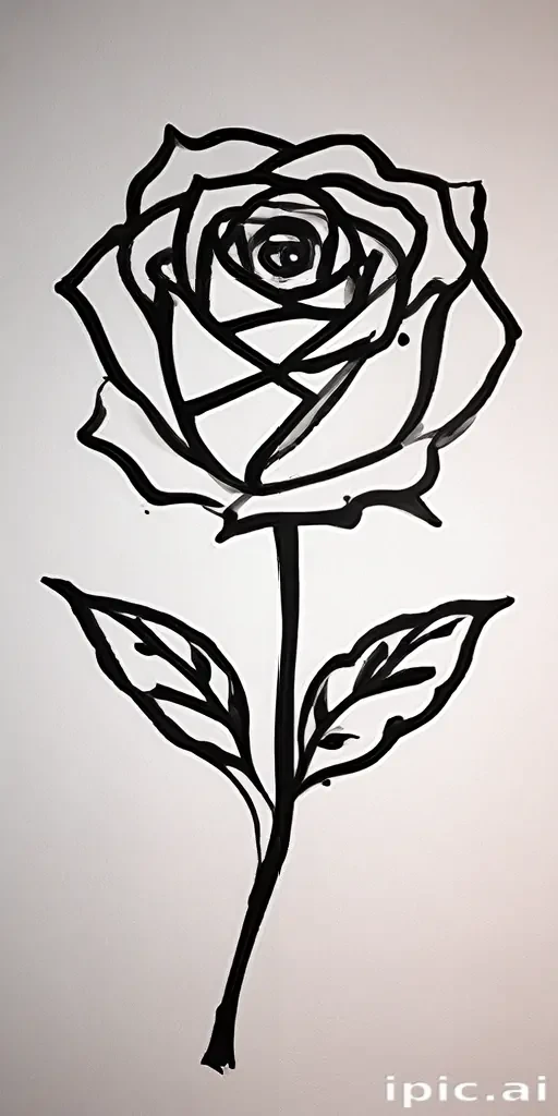 rose outline