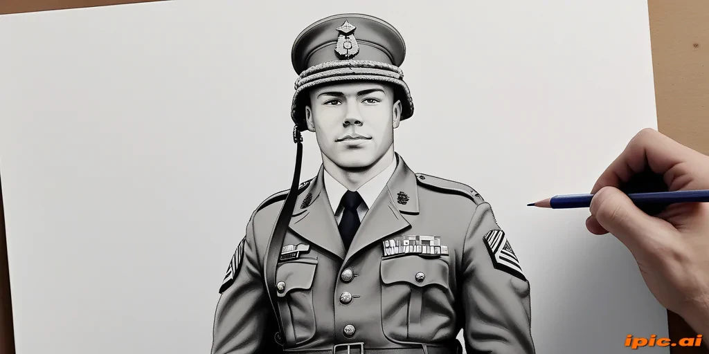 military drawing