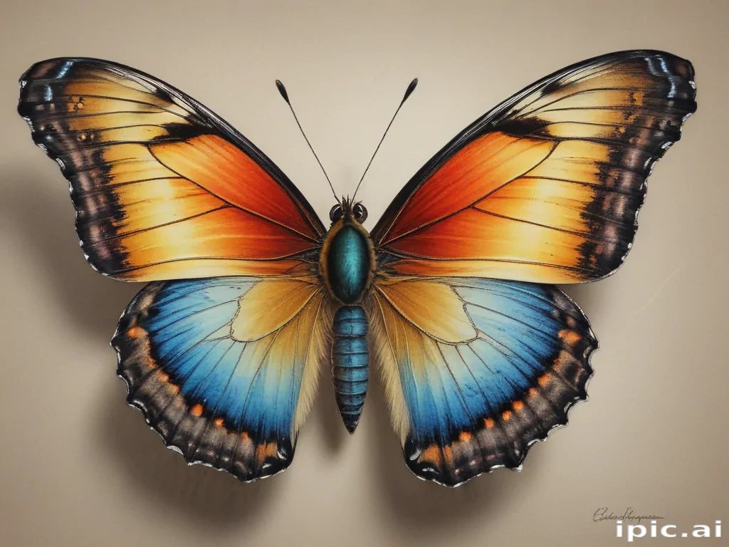 drawing of a butterfly