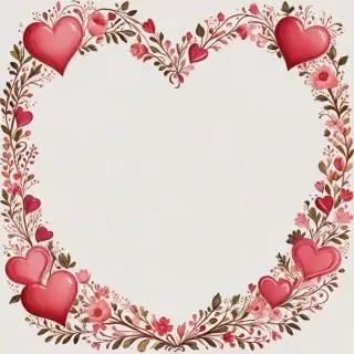 heart border png aesthetic