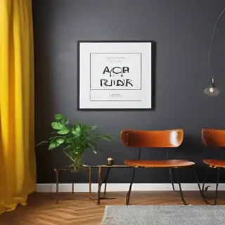 mockup wall art