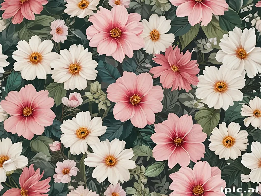 aesthetic flower painting