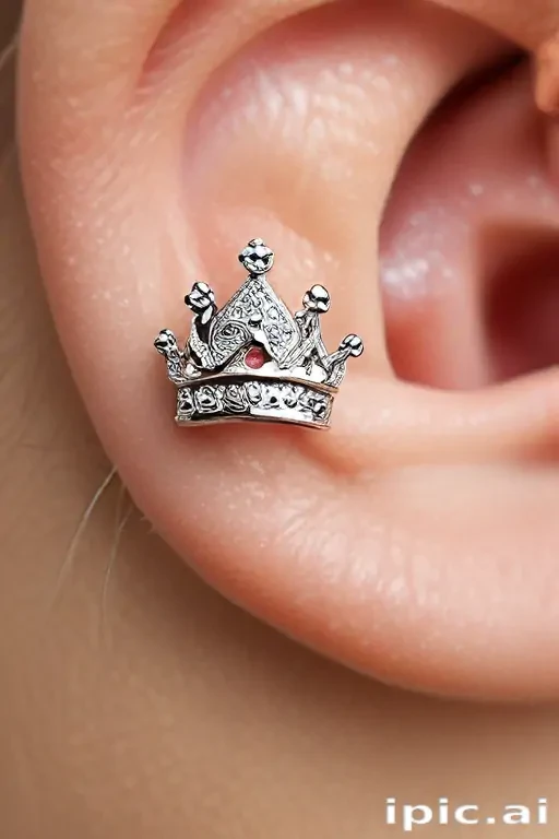 kings crown piercing