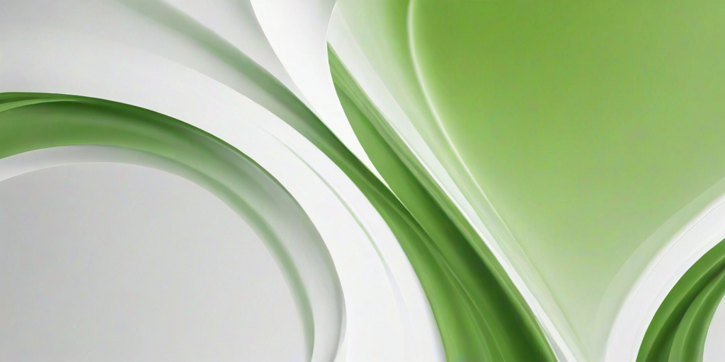 white and green background