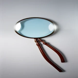 magnifying glass transparent background