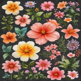 flower clipart transparent background