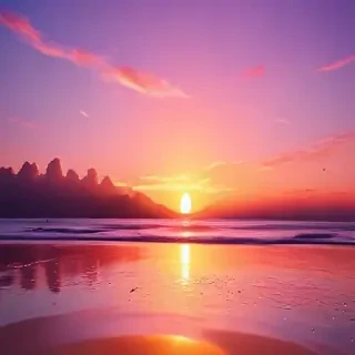 cute sunset wallpaper