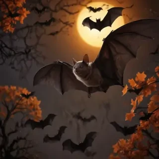 pictures of halloween bats