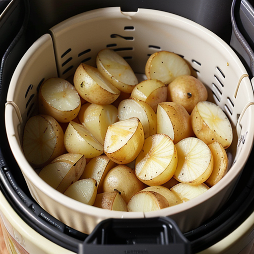how long to cook sliced potatoes in air fryer