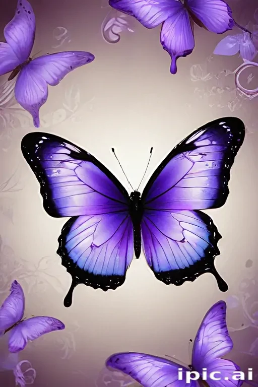 purple butterfly background