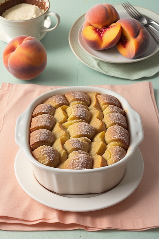 recipe for cake mix peach cobbler