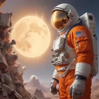 astronaut cartoon
