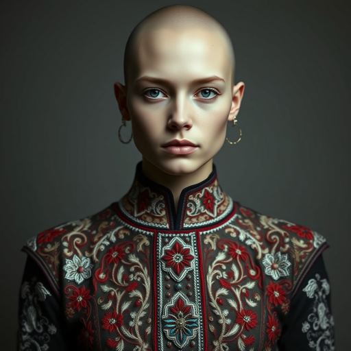 Face, shoulders, chest covered in openwork Coptic embroidery. Raw, unedited image.