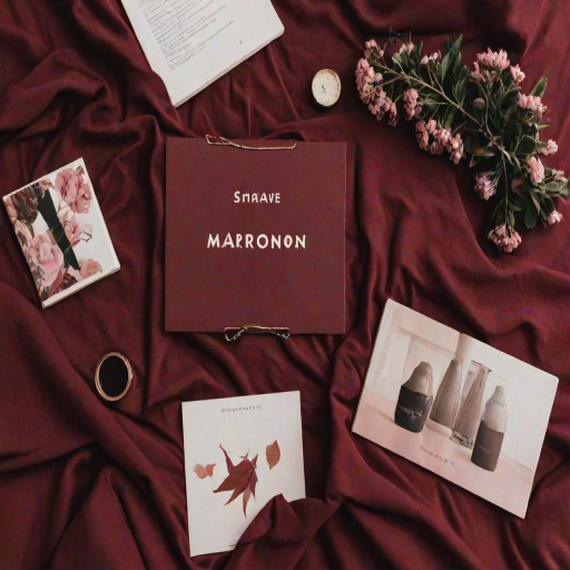 maroon aesthetic