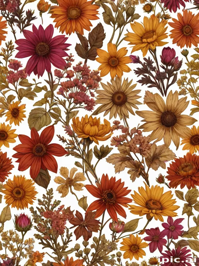 dried flowers png
