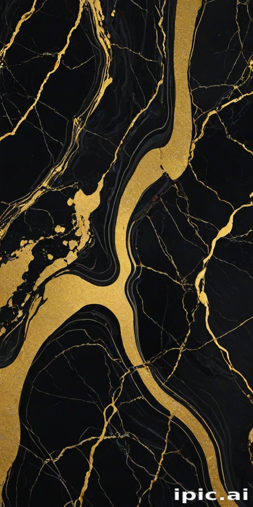black and gold marble background
