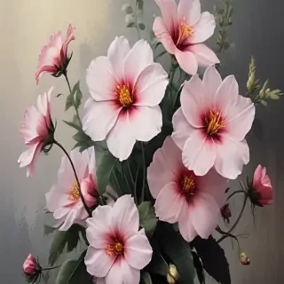 aesthetic flower painting