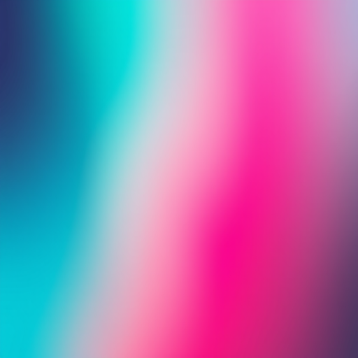 Create a vibrant abstract image with gradients of teal, pink, and orange, featuring soft blending and diagonal lines, shot with a Canon EOS R5 at f/8, ISO 100, and 24mm lens to enhance clarity and depth.