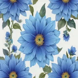 blue flower clip art