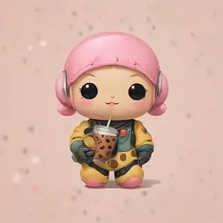 cute boba wallpaper