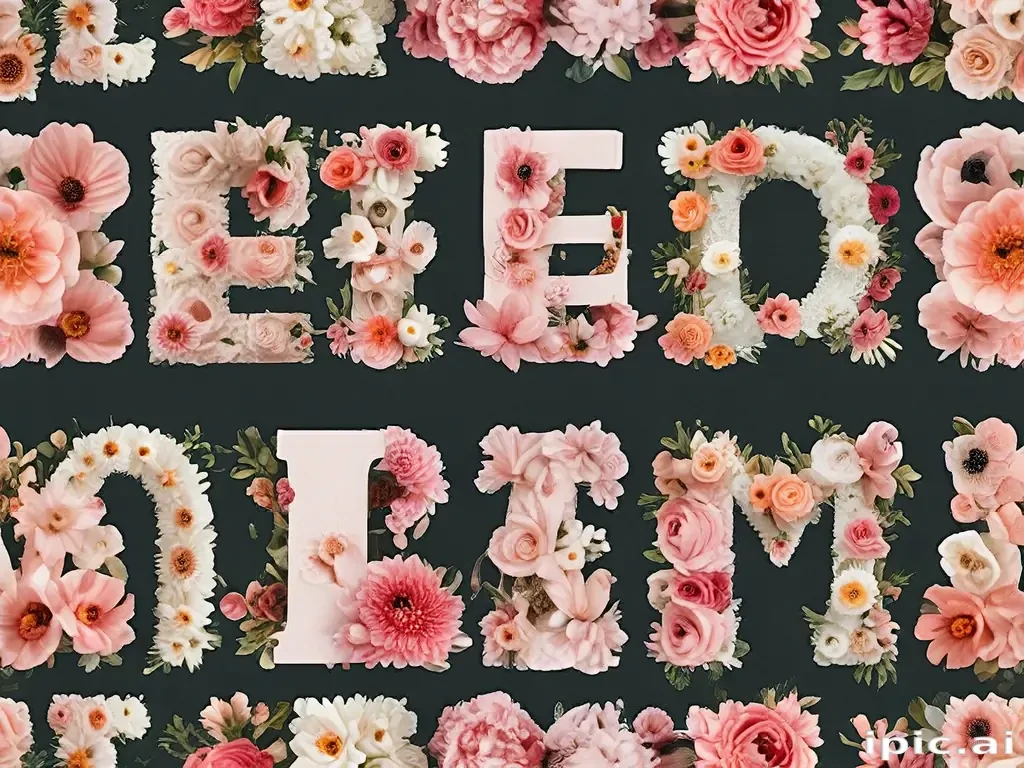 floral letters
